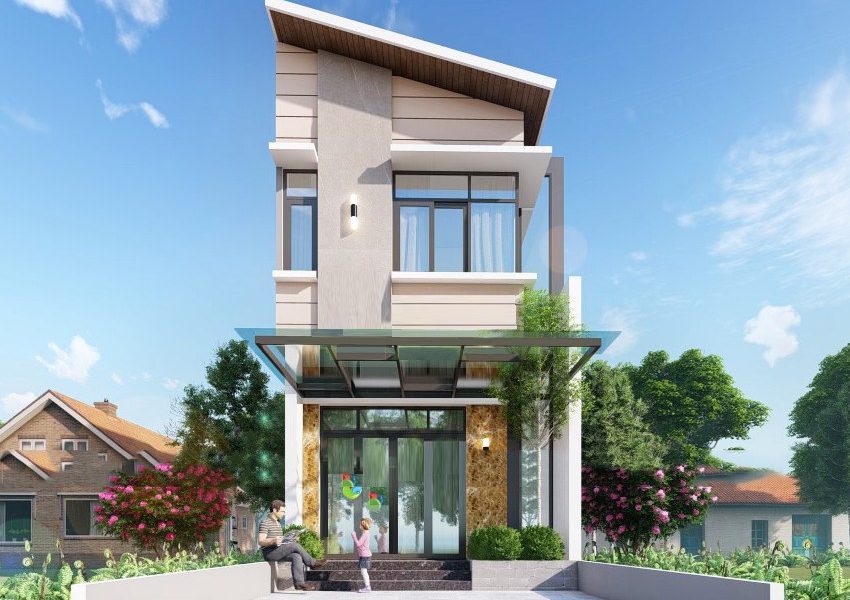 mẫu nhà ống 2 tầng 5x10m