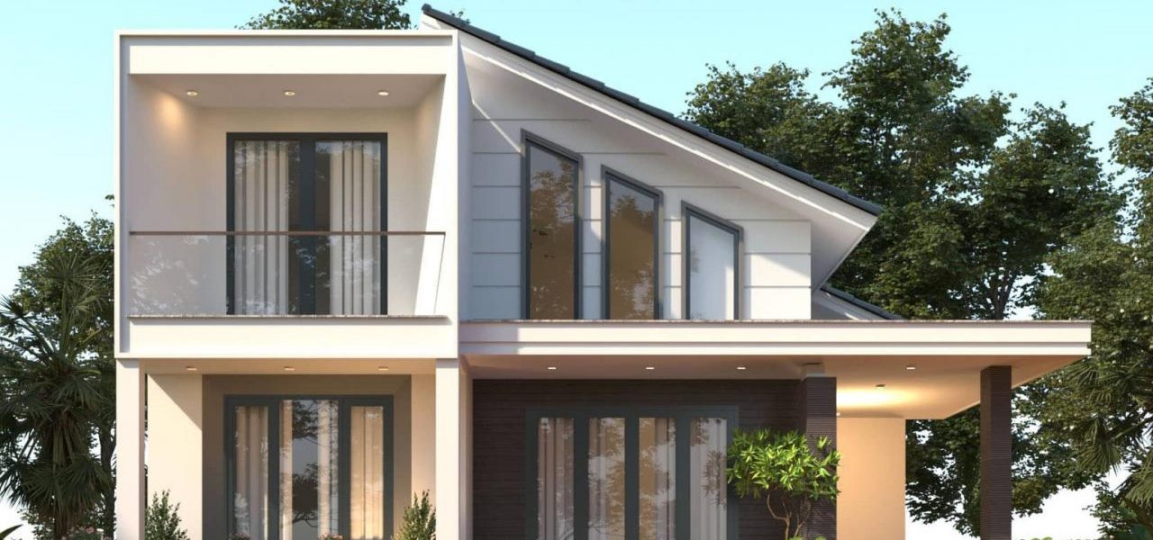 Mẫu nhà cấp 4 gác lửng 3 phòng ngủ