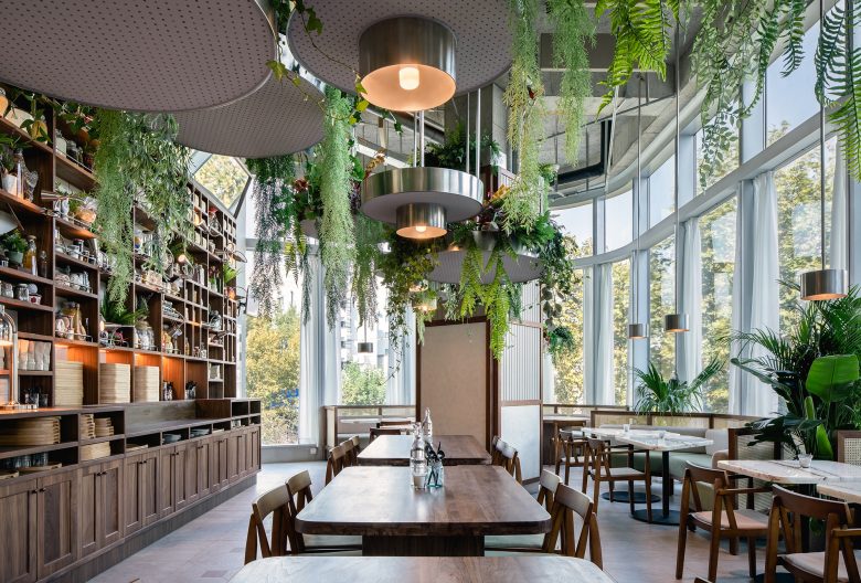 Thiết kế quán cafe theo phong cách nhiệt đới phóng khoáng, trẻ trung